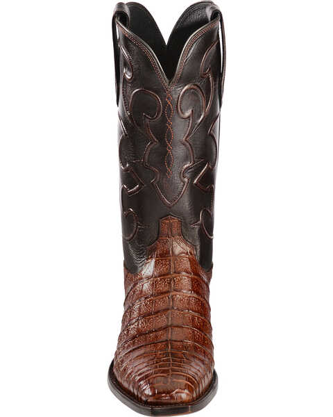 Image #4 - Lucchese Handmade 1883 Men's Charles Crocodile Belly Cowboy Boots - Round Toe, , hi-res