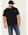 Wrangler X Fender Men's Space Archives Back Vintage Graphic T-Shirt , Black, hi-res