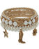 Image #1 - Lainey Wilson Women's Country Heart Bracelet Set - 4 Pack, Gold, hi-res