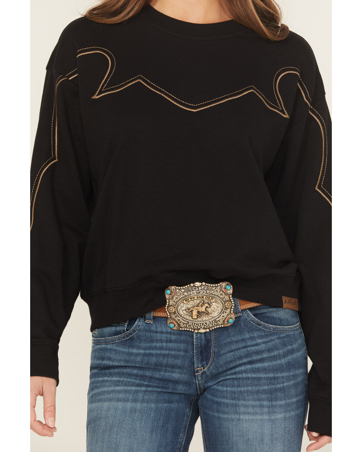 Product Name:  Ariat Women's Bootstitch Crewneck