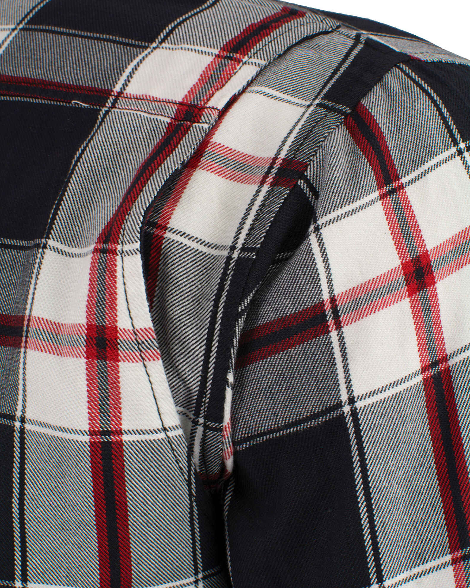 Image #5 - Milwaukee Performance Men's Black/White/Red Aramid Flannel Biker Jacket - 5X, Black/red, hi-res