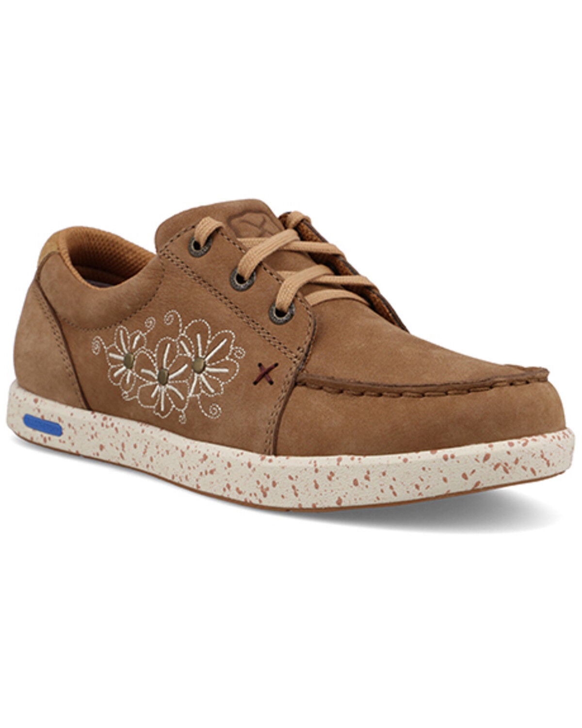 Image #1 - Twisted X Women's Lace-Up UltraLite X&trade; Casual Shoes - Moc Toe, Brown, hi-res