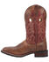 Laredo Men's Ross Western Boots - Broad Square Toe, Brown, hi-res
