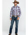 Image #6 - Wrangler Retro Men's Ombre Large Plaid Long Sleeve Western Shirt , , hi-res