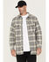 Image #1 - Thorogood Men's Plaid Print Heavyweight Brushed Flannel Long Sleeve Button-Down Shirt, Grey, hi-res