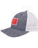 HOOey Men's Doc Logo Patch Soft Mesh Flex Fit Ball Cap , Blue, hi-res