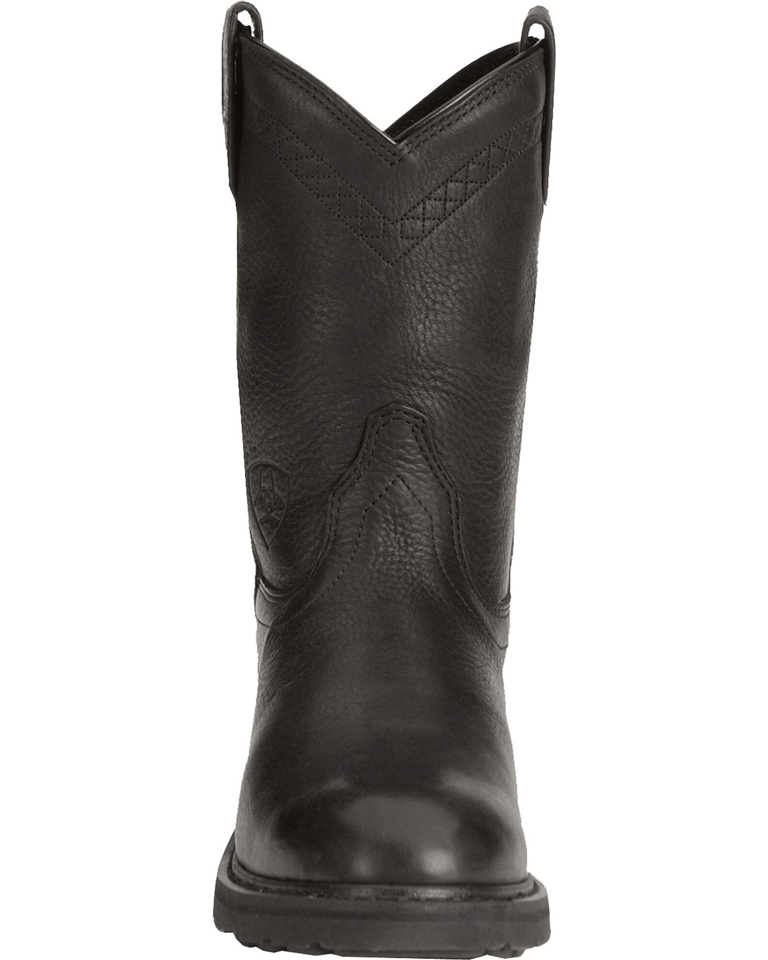 Ariat sierra black work boots outlet
