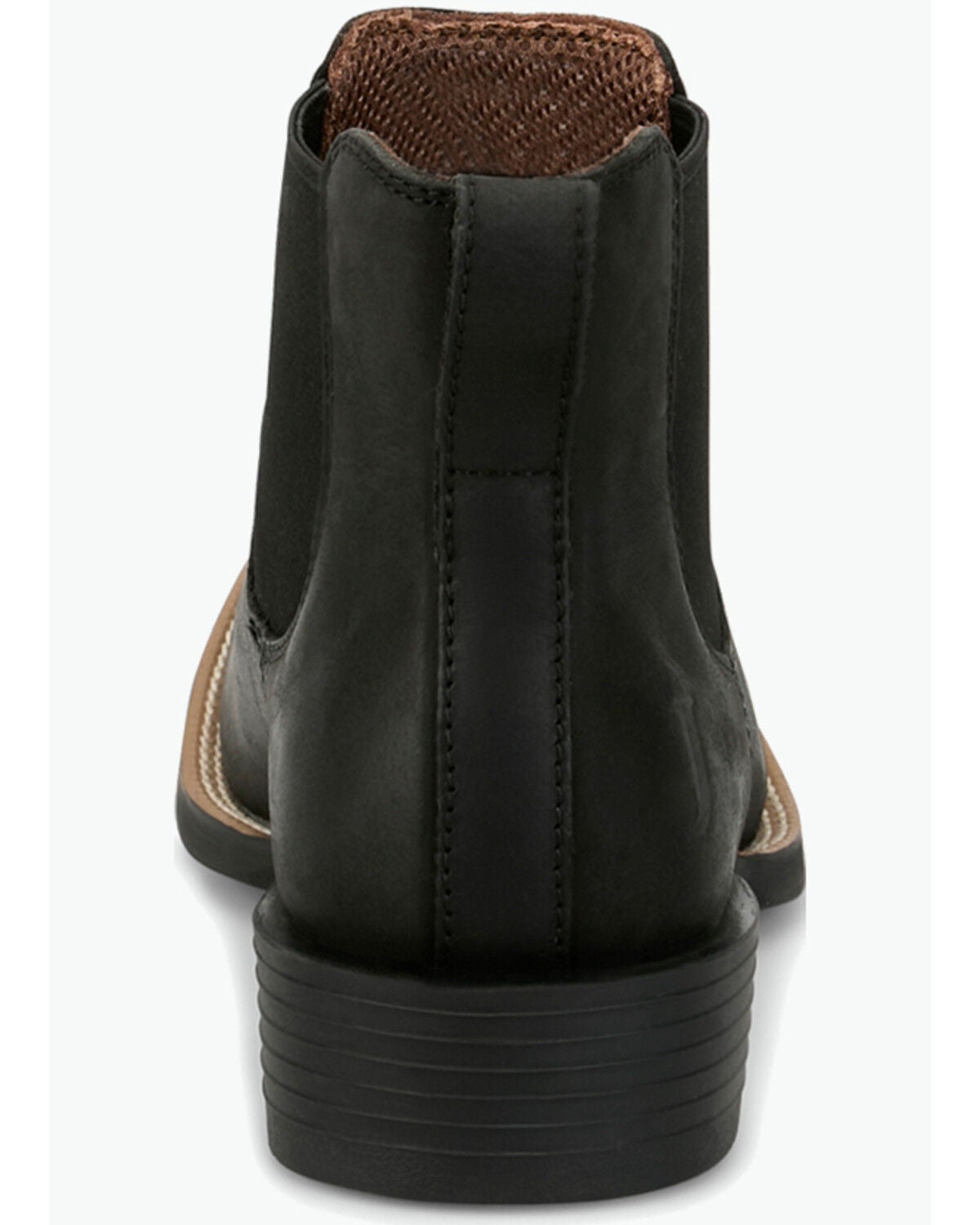 Image #5 - Justin Men's Stampede Norman Chelsea Boots - Broad Square Toe, Black, hi-res