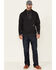 Image #2 - Ariat Men's Charcoal Rebar Workman 1/4 Zip Front Work Hooded Pullover, Charcoal, hi-res