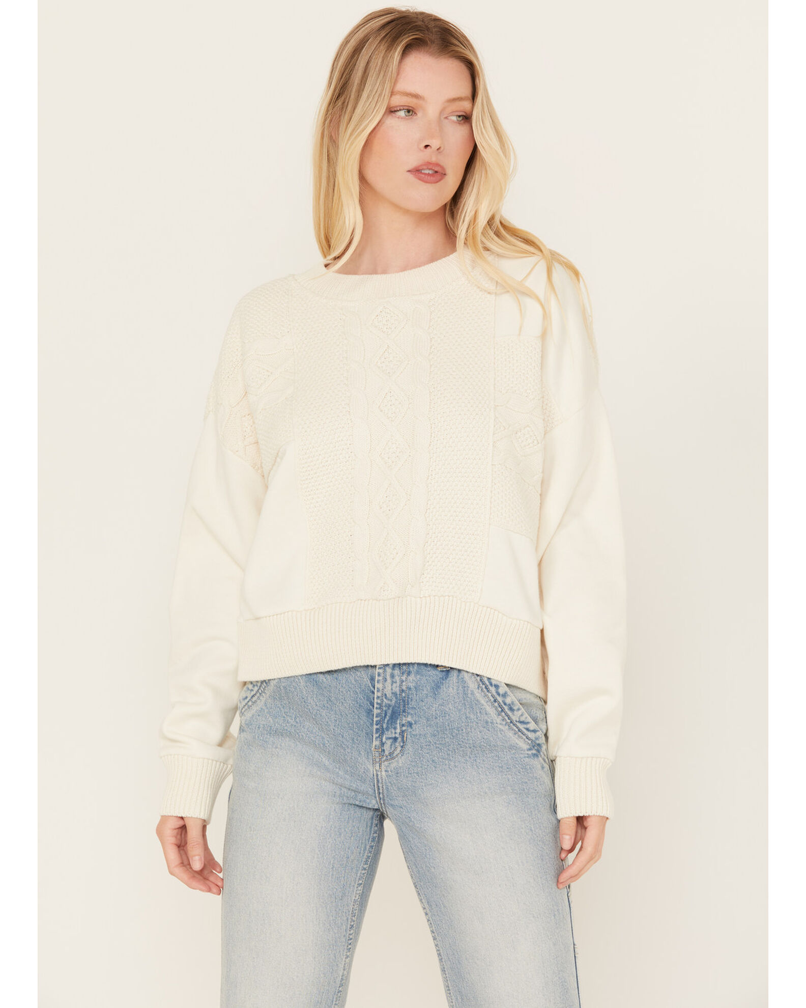 Lightweight fleece sweater top