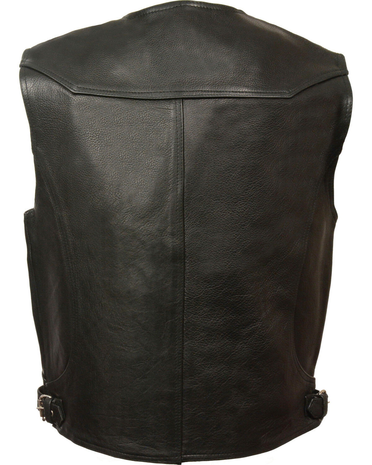 Image #3 - Milwaukee Leather Men's Deep Pocket Vest - Big 4X, Black, hi-res