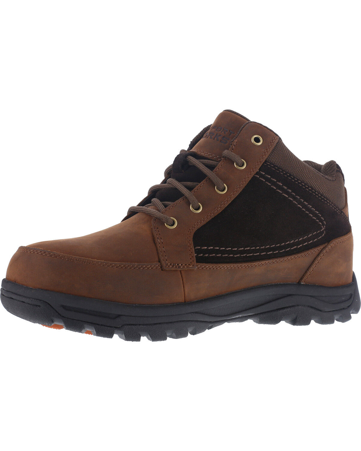 Image #2 - Rockport Men's Trail Hiker Boots - Steel Toe, Brown, hi-res