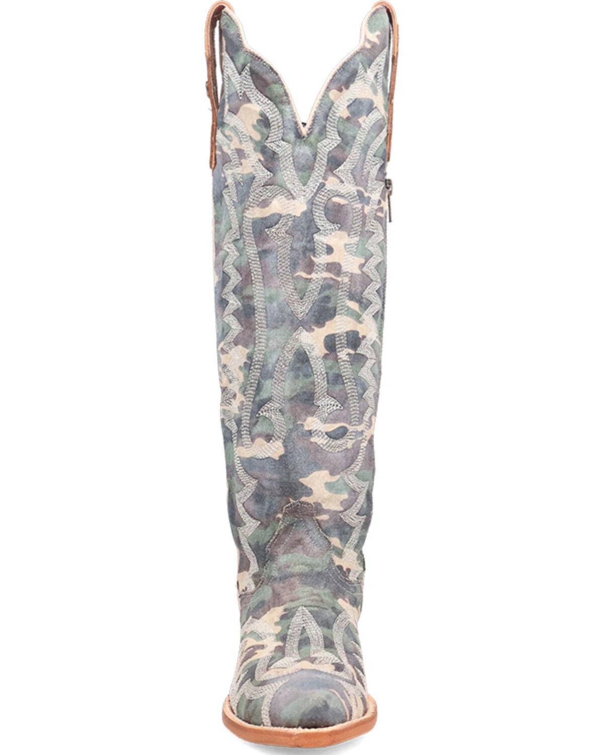 Image #4 - Dan Post Women's Darlin' Camo Print Tall Western Boots - Snip Toe, Camouflage, hi-res