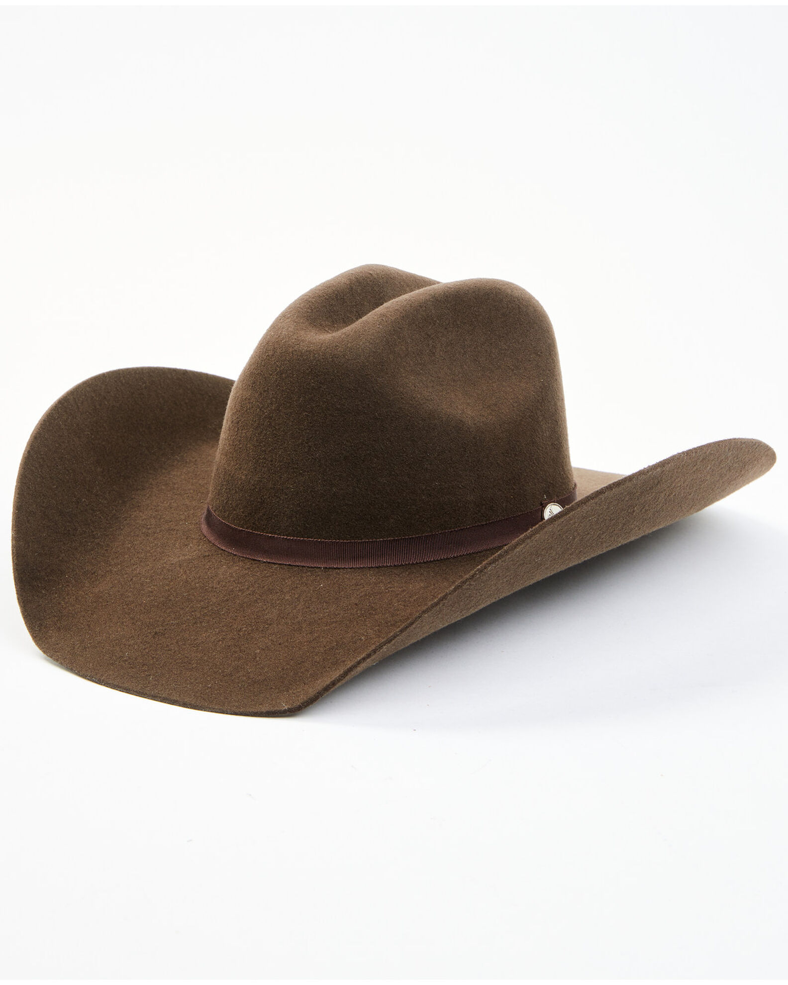 Brown Cattleman Cowboy Hat for Men Women Felt Western Hat for Men