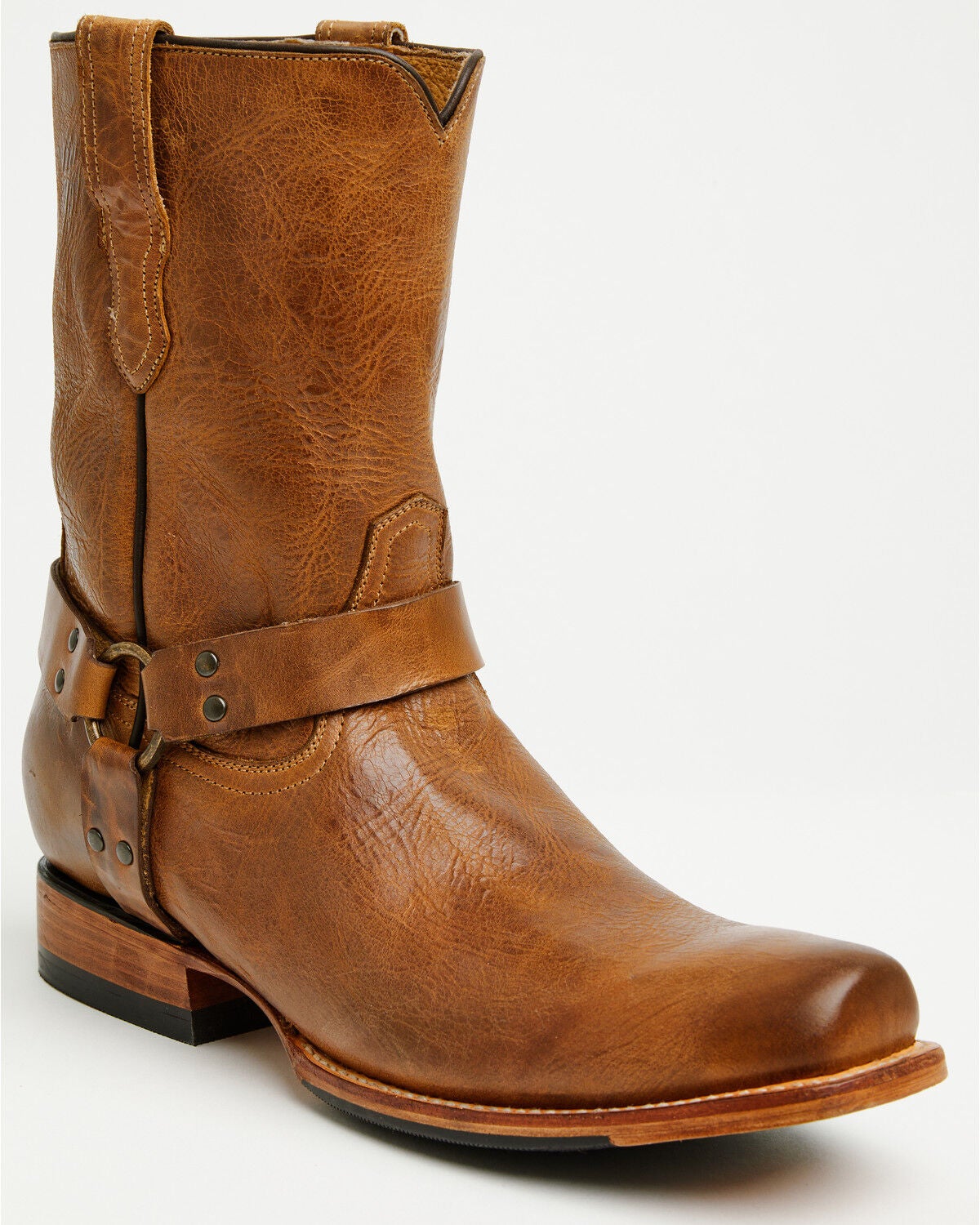 Moonshine Spirit&reg; Men's Jono Motorcycle Boots - Square Toe, Cognac, hi-res