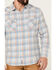 Flag & Anthem Men's Lewisburg Vintage Large Plaid Long Sleeve Western Shirt , Light Blue, hi-res