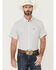 Panhandle Men's Performance Floral Print Short Sleeve Button Down Western Shirt , Charcoal, hi-res