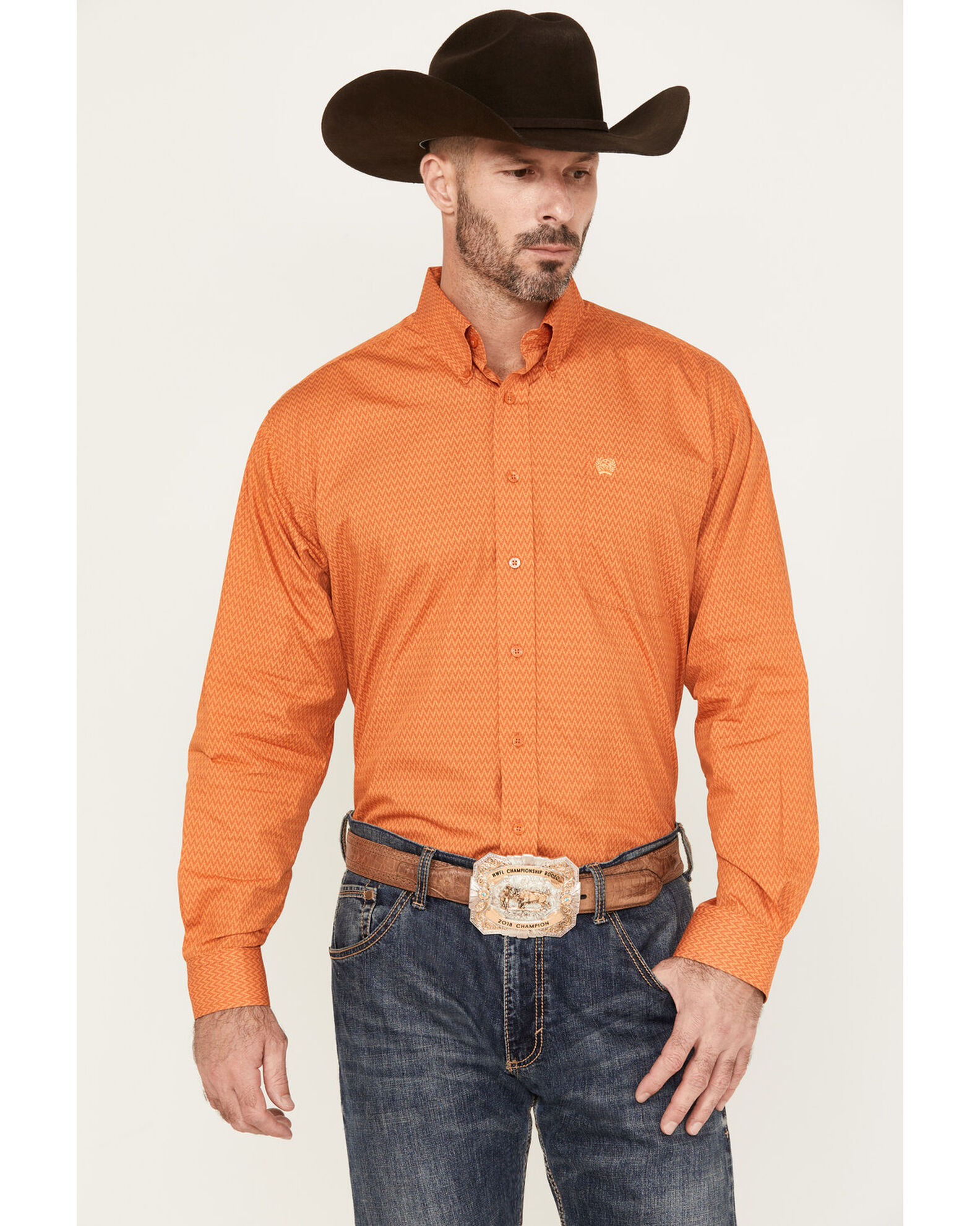 Orange cinch shirt online