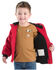 Image #4 - Carhartt Infant Boys' Insulated Hooded Canvas Jacket, Red, hi-res