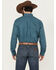 Image #4 - Cinch Men's Geo Print Long Sleeve Button-Down Western Shirt - Big, Green, hi-res