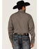 Image #4 - Stetson Men's Dash & Dot Geo Print Long Sleeve Button Down Western Shirt, Grey, hi-res
