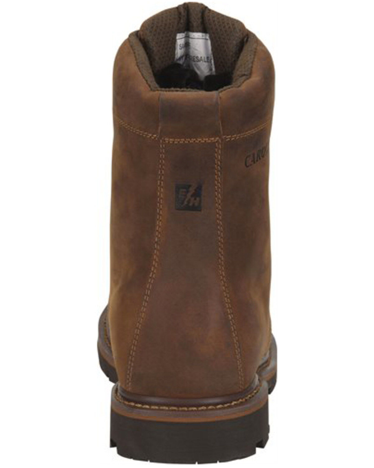 Image #3 - Carolina Men's Installer Waterproof Work Boots - Soft Toe, Brown, hi-res