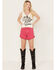Image #1 - Idyllwind Women's Cherry High Rise Stretch Denim Shorts, Cherry, hi-res