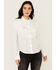 Image #2 - Idyllwind Women's Fringe Long Sleeve Snap Western Shirt, White, hi-res