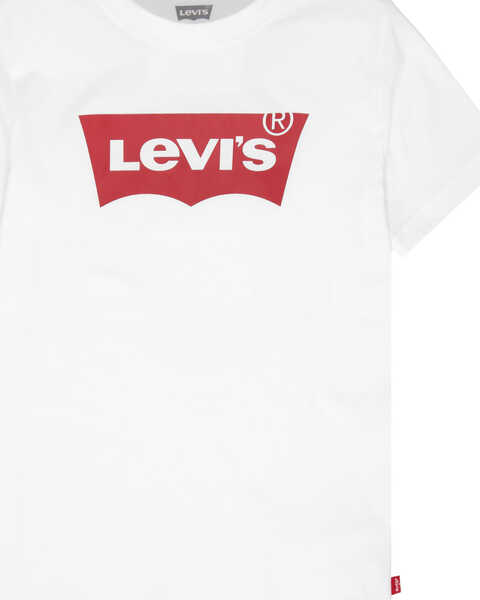 Levi's Boys' Batwing Logo Short Sleeve T-Shirt , White, hi-res
