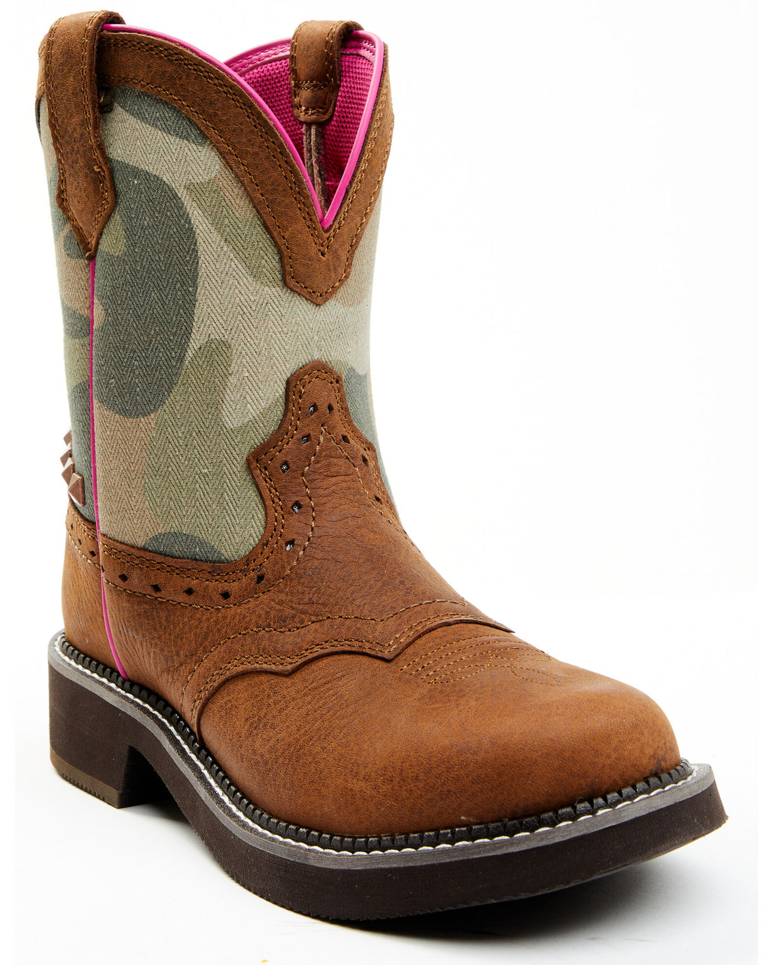 Round toe womens cowboy boots on sale