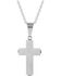 Image #2 - Montana Silversmiths Men's Ingrained in Faith Cross Necklace, Silver, hi-res