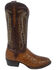 Image #2 - El Dorado Men's Full-Quill Ostrich Western Boots - Round Toe, , hi-res