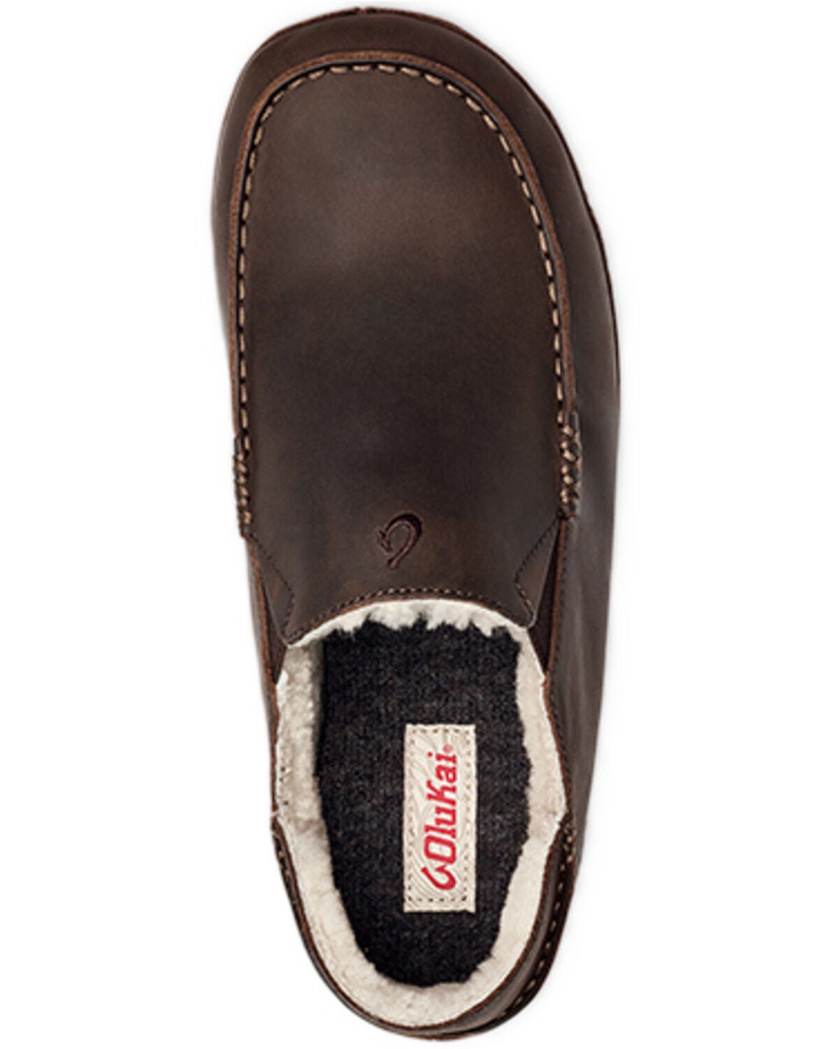 Image #4 - OluKai Men's Moloā Slippers, Dark Brown, hi-res