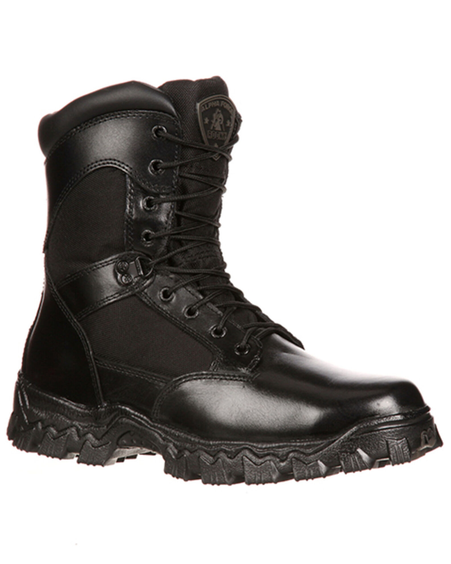Image #1 - Rocky Men's Alpha Force Military Boots, Black, hi-res