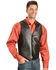 Scully Men's Basic Lambskin Vest, Black, hi-res