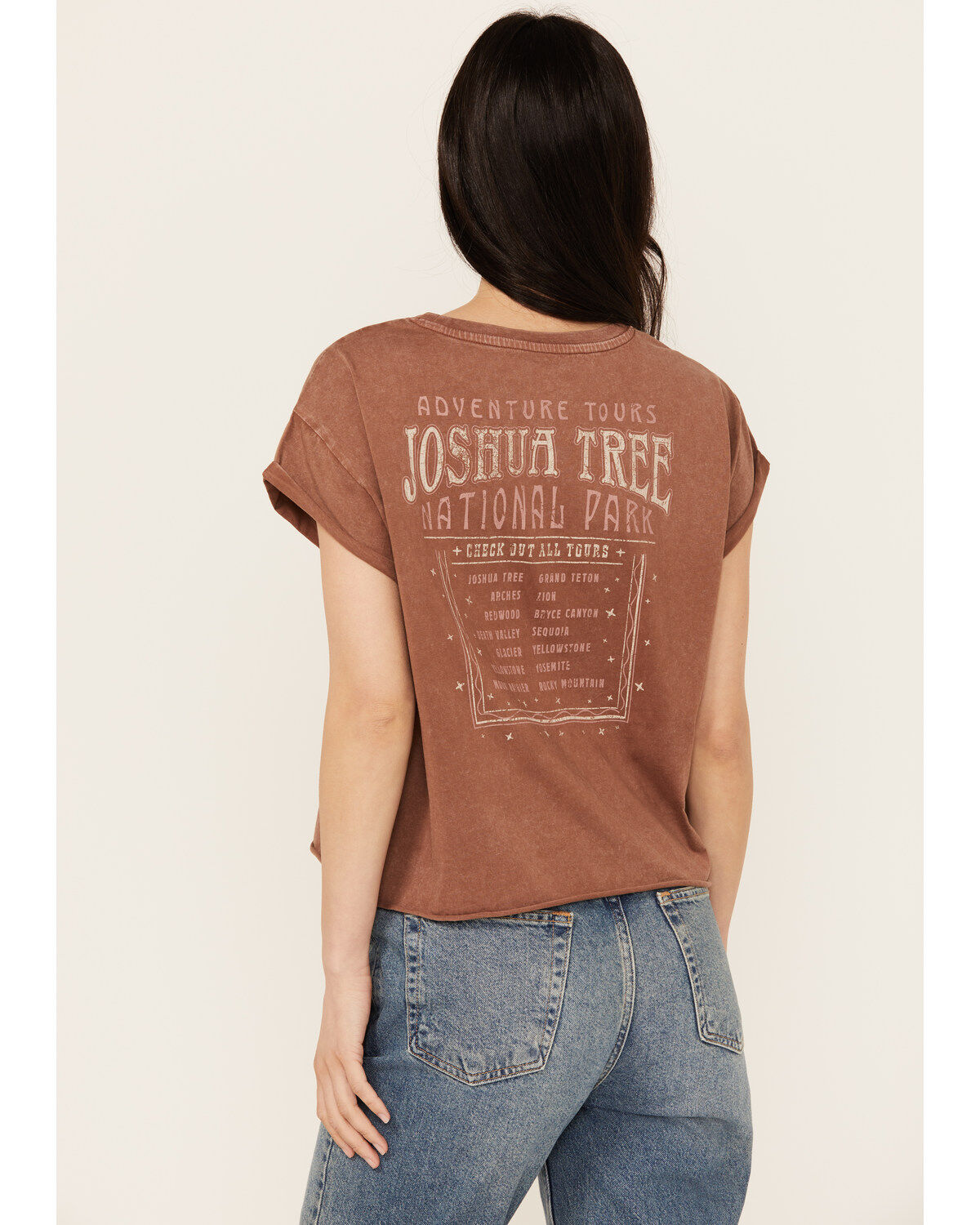Image #4 - Cleo + Wolf Women's Brittany Joshua Tree Short Sleeve Graphic Tee, Oatmeal, hi-res