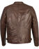 Image #2 - Milwaukee Leather Men's Quilted Shoulders Snap Collar Leather Jacket - 3X, Brown, hi-res