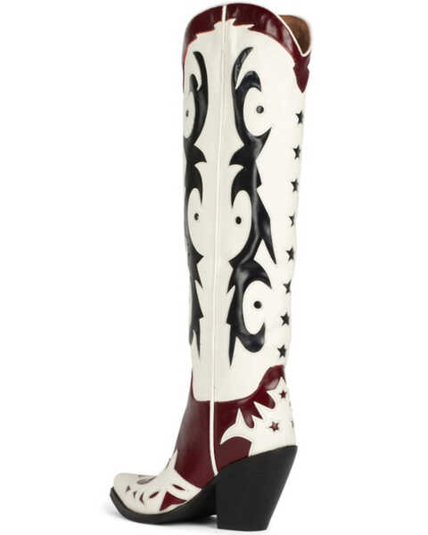 Image #3 - Jeffrey Campbell Women's Starwood Tall Western Boots - Snip Toe, Multi, hi-res