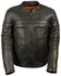 Image #1 - Milwaukee Leather Men's Sporty Scooter Crossover Jacket, Black, hi-res