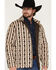 Image #2 - Wrangler Men's Reversible Solid Southwestern Print Quilted Jacket, Brown, hi-res