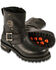 Milwaukee Leather Men's 6" Classic Engineer Boots - Round Toe - Wide, Black, hi-res