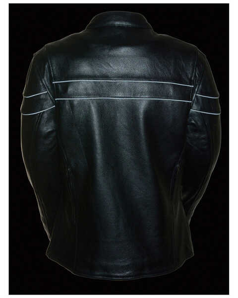 Image #4 - Milwaukee Leather Women's Sporty Scooter Crossover Leather Jacket, Black, hi-res