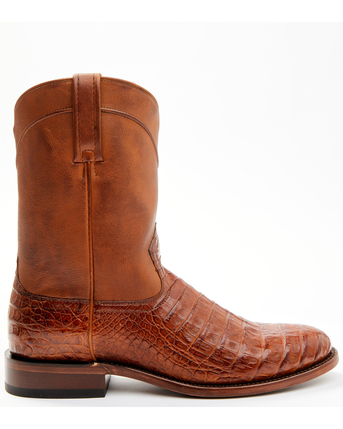 Image #2 - Cody James Black 1978® Men's Carmen Exotic Caiman Belly Roper Boots - Round Toe, Cognac, hi-res