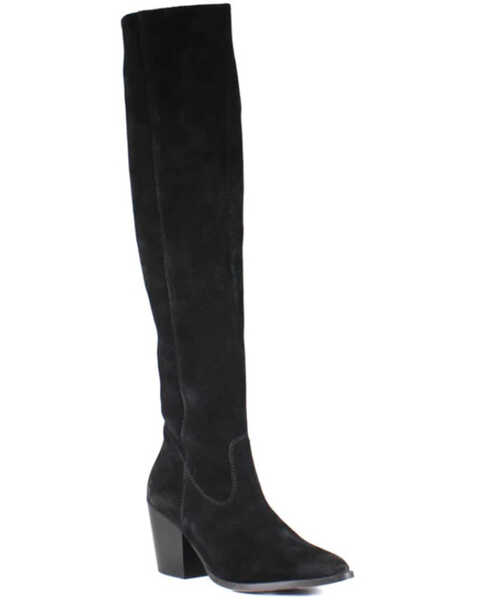 Diba True Women's Cinna Knee High Boots - Pointed Toe , Black, hi-res