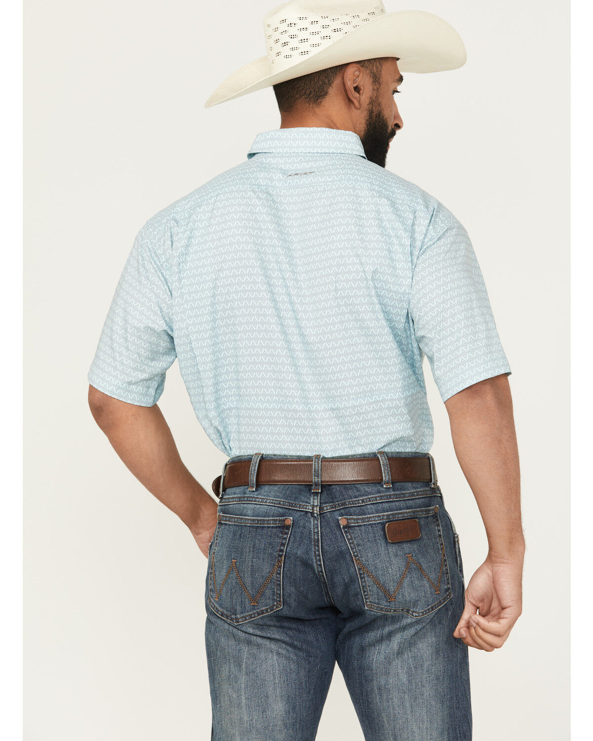 Ariat Men's VentTek Geo Print Short Sleeve Button-Down Western Shirt