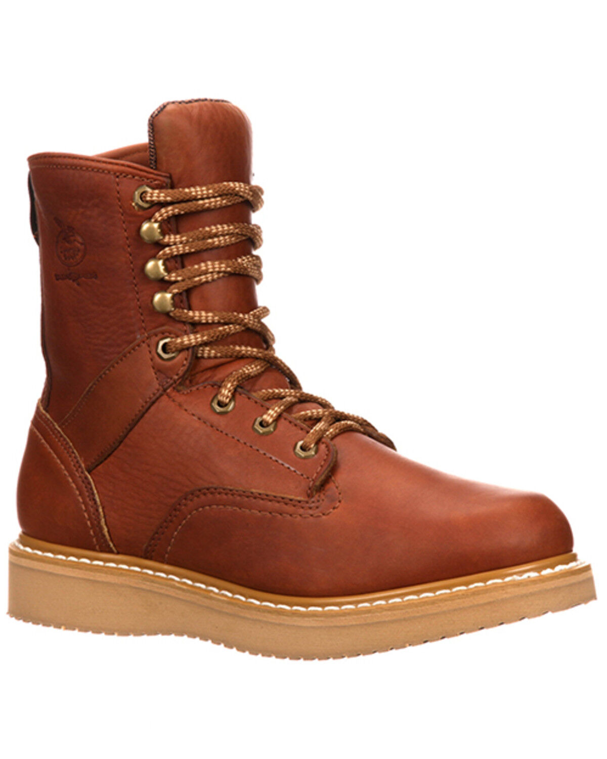 Image #1 - Georgia Men's Barracuda Wedge Work Boots, Brown, hi-res
