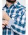 Image #4 - Moonshine Spirit Men's Azul Med Plaid Long Sleeve Western Shirt , , hi-res