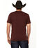 Image #4 - Ariat Men's Boot Barn Exclusive Logo Short Sleeve Graphic T-Shirt, Burgundy, hi-res