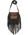 American West Women's Southwestern Tapestry Fringe Saddle Crossbody, Multi, hi-res