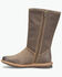 Image #3 - Born Women's Salee Mid Calf Suede Boots - Round Toe, Taupe, hi-res